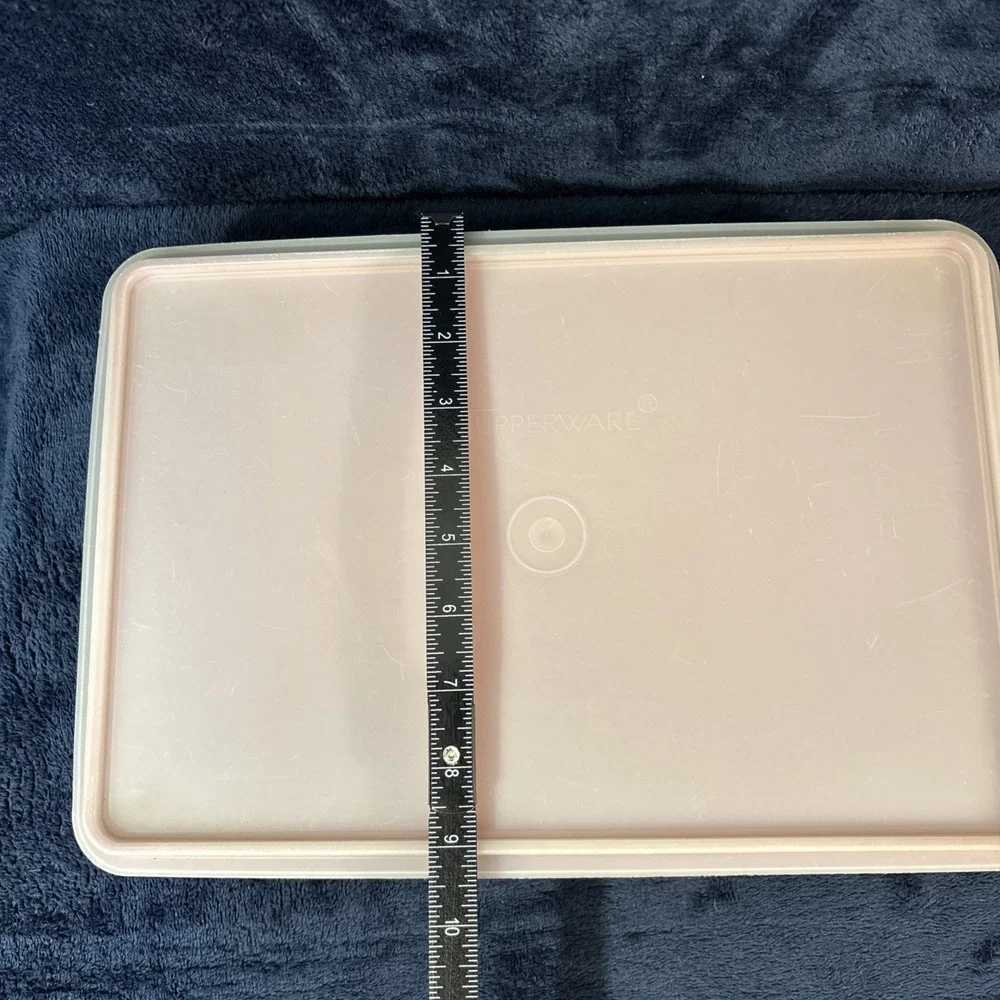 Vintage Tupperware Food Storage Keeper Rectangular Paprika Red 9